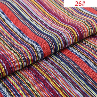 Ethnic style cotton linen fabric textile patchwork sofa cover pillow hotel bar tablecloth curtain decorative crafts materials