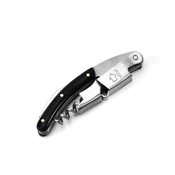 Wine Opener, Professional Waiters Corkscrew, Bottle Opener and Foil Cutter Gift for Wine Lovers