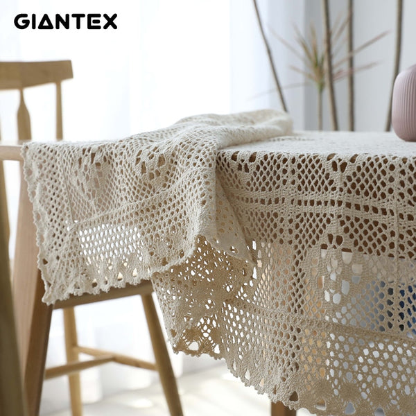 Hollow Decorative Table Cloth Lace Tablecloth Rectangular Tablecloths Dining Table Cover Obrus Tafelkleed mantel mesa nappe