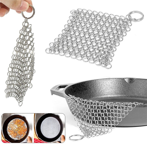 Stainless Steel Cast Iron Chain Scrubber
